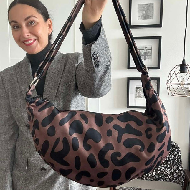 Garbanota Velour Hobo Bag in Classic Leopard – product image 2 of 10