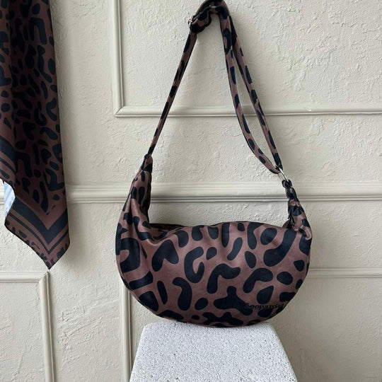 Garbanota Velour Hobo Bag in Classic Leopard – product image 1 of 10
