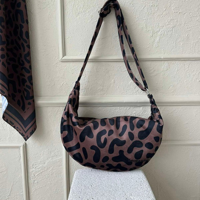 Garbanota Velour Hobo Bag in Classic Leopard – product image 1 of 10