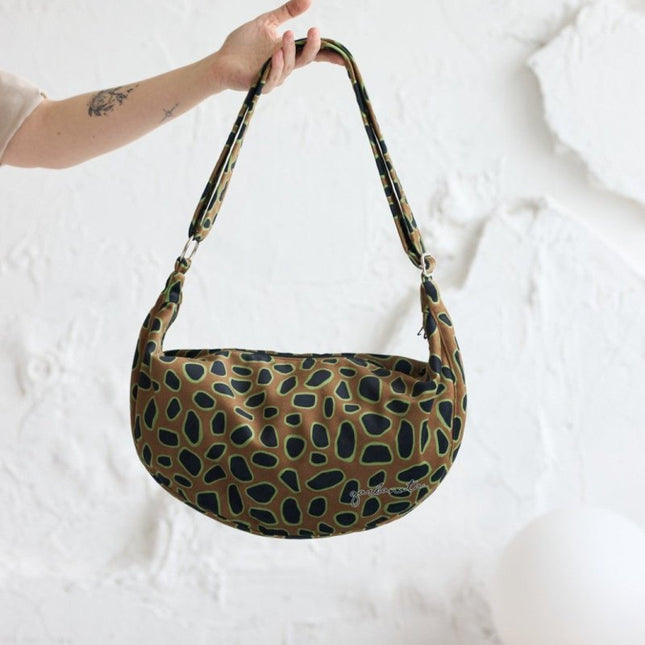 Garbanota Velour Hobo Bag in Curly Leopard – product image 1 of 4