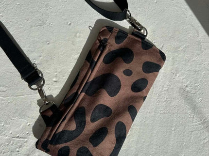 Garbanota Velour Phone Bag in Classic Leopard – product image 4 of 5