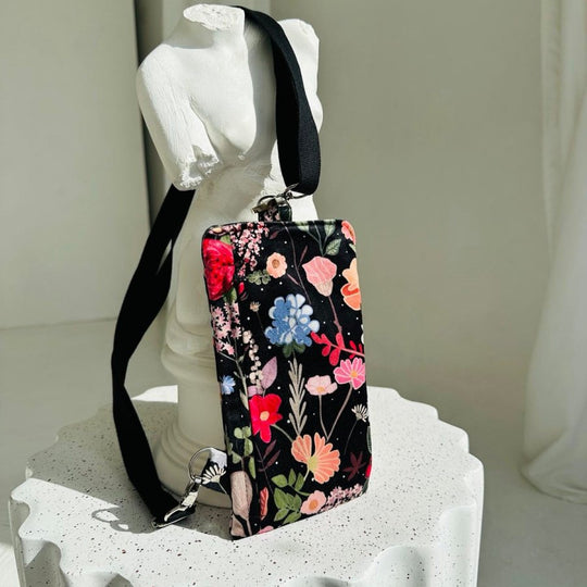 Garbanota Velour Phone Bag in Curly Summer Night – product image 1 of 3