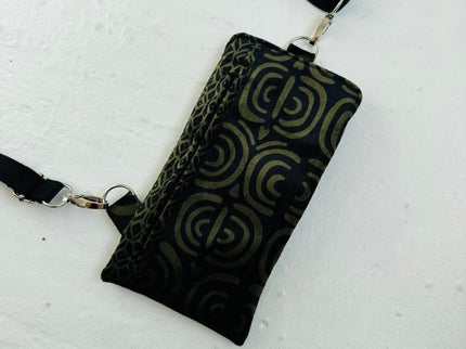 Garbanota Velour Phone Bag in Khaki Pattern – product image 3 of 4