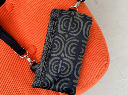 Garbanota Velour Phone Bag in Khaki Pattern – product image 4 of 4
