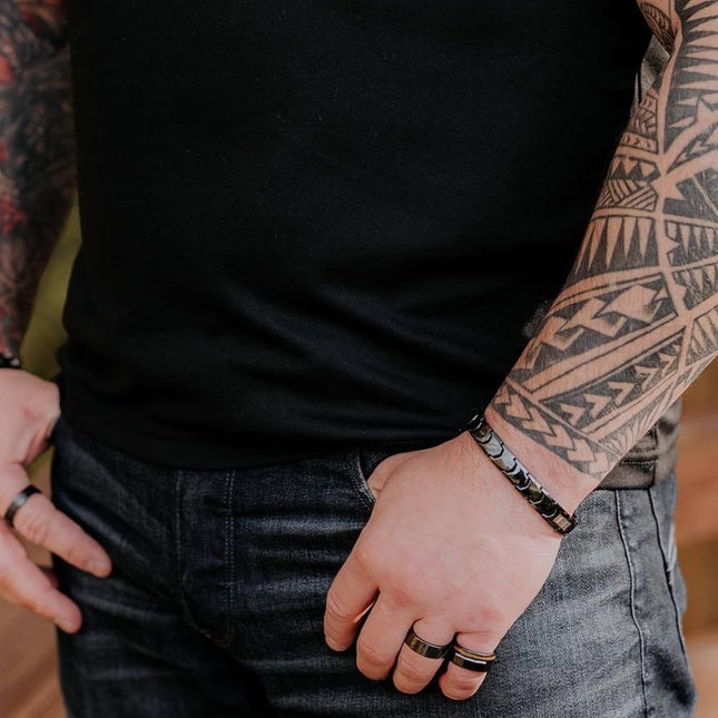 Gent – Black Ceramic Bracelet for Men by Leomani - Daily Nomad