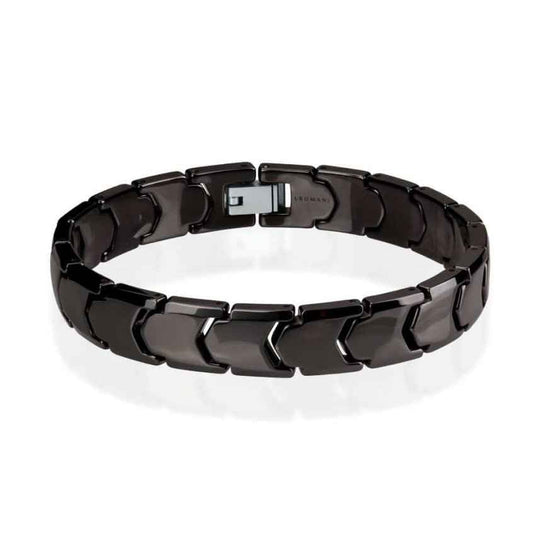 Leomani Gent black ceramic bracelet product view
