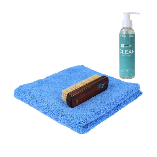 GoGoNano Shoe Cleaning Kit with Clean gel, microfiber cloth and brush