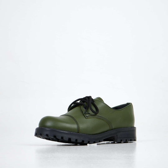 Samelin Widgets Green unisex leather shoes – product view 2