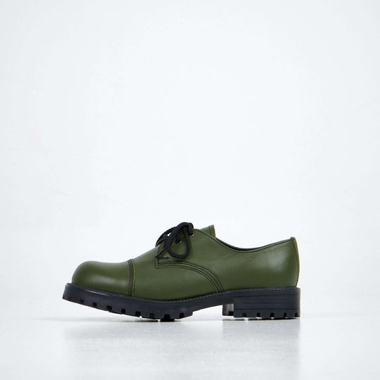 Samelin Widgets Green unisex leather shoes – product view 1