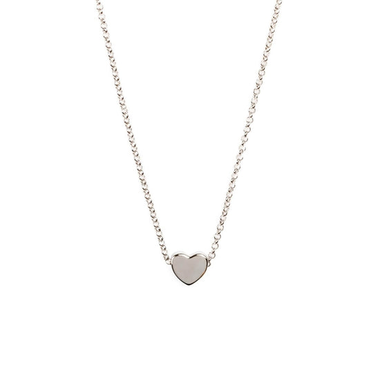 MyaMoon Heart Choker in silver