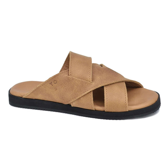 TOKU Helsinki brown leather sandals for her, view 1