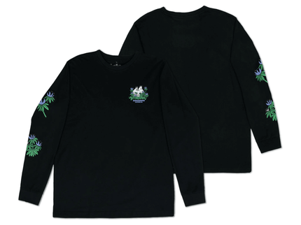 Hide and Seek Longsleeve Shirt With Cuffrib Unisex - Black - Daily Nomad