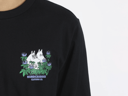 Hide and Seek Longsleeve Shirt With Cuffrib Unisex - Black - Daily Nomad