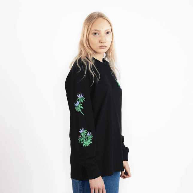 Hide and Seek Longsleeve Shirt With Cuffrib Unisex - Black - Daily Nomad