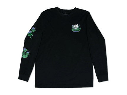 Hide and Seek Longsleeve Shirt With Cuffrib Unisex - Black - Daily Nomad