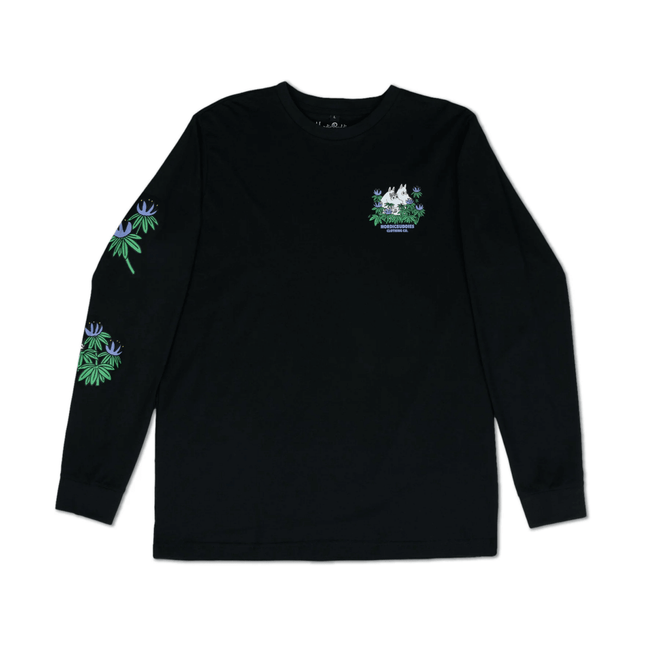 Hide and Seek Longsleeve Shirt With Cuffrib Unisex - Black - Daily Nomad