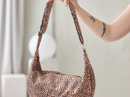 Hobo Bag - Cream and Dots
