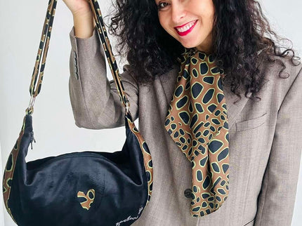 Hobo Bag - Leopard Heart