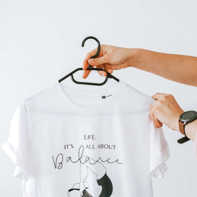 It’s All About Balance – Oversized Organic Cotton T-Shirt by Black Giraffe - Daily Nomad