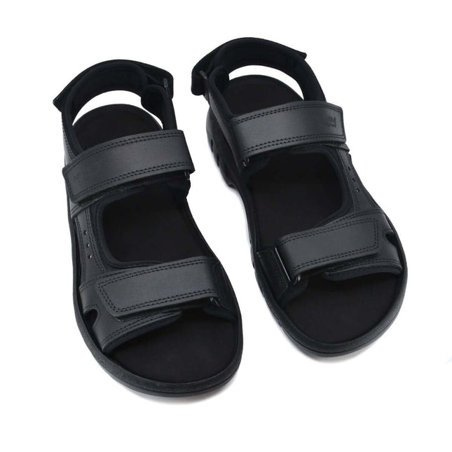 Lauri Leather Sandals in Black, handmade, durable and sporty design ideal for active use and comfort.