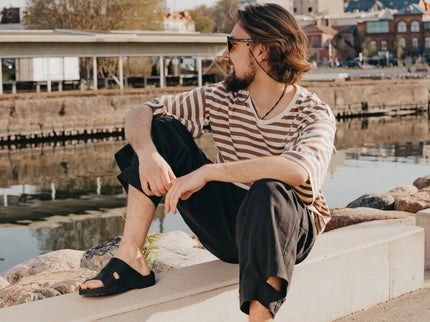 Leather Sandals - Miku - Black - Handmade in Europe - Daily Nomad