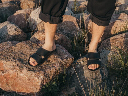 Leather Sandals - Miku - Black - Handmade in Europe - Daily Nomad