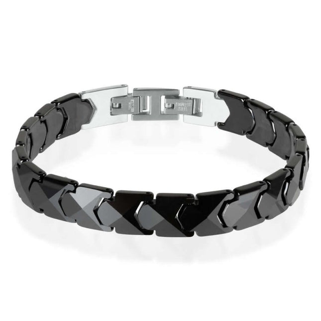 Leono – Black Ceramic Bracelet for Men by Leomani - Daily Nomad