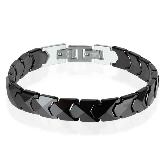 Leono – Black Ceramic Bracelet for Men by Leomani - Daily Nomad