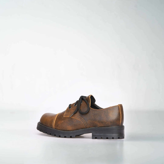 Samelin Widgets Light Brown unisex leather shoes – product view 2