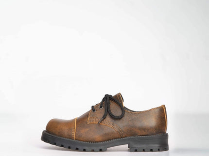 Light Brown Widgets – Unisex Genuine Leather Shoes - Daily Nomad