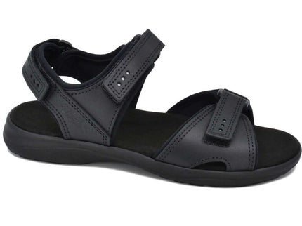 Liiva Women's Leather Sandals - Black - Daily Nomad