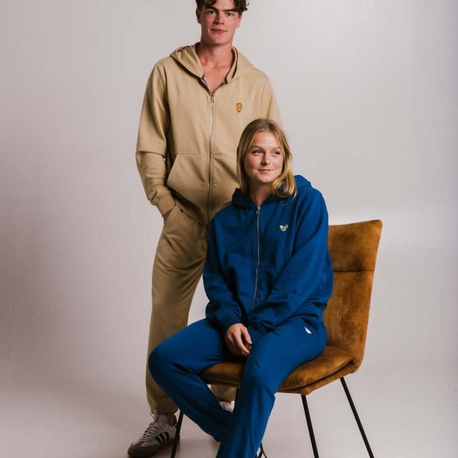 Lion Soft Fleece Full Zip Hoodie – Light Brown by Sossu - Daily Nomad