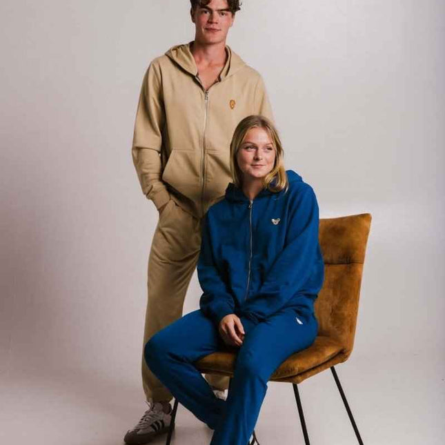 Lion Soft Fleece Full Zip Hoodie – Light Brown by Sossu - Daily Nomad