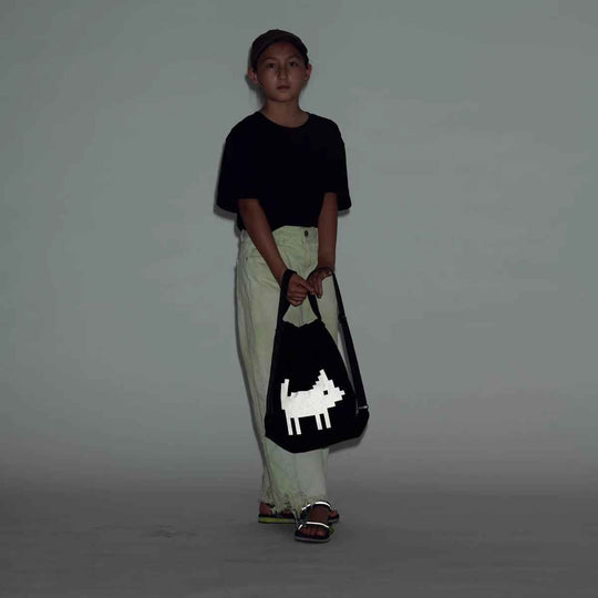 MARCH DOG reflective drawstring backpack