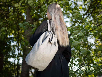 Märss – Upcycled Handbag by Trendbag (One - of - a - Kind Design) - Light Grey - Daily Nomad