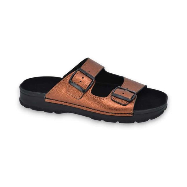 Meeliku Women’s Leather Sandals – Bronze Edition - Daily Nomad