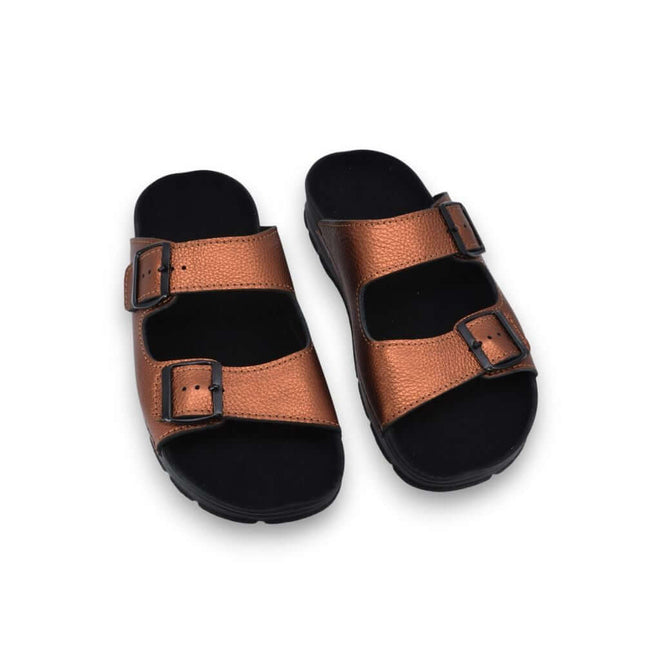 Meeliku Women’s Leather Sandals – Bronze Edition - Daily Nomad