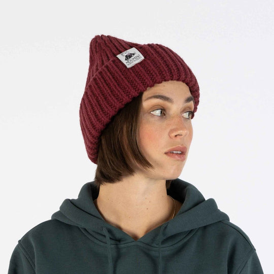 Little My Chunky Beanie – Burgundy – alternate product view 2