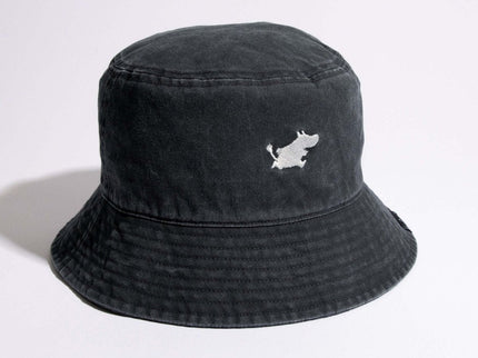 Moomin Classics Washed Denim Bucket Hat - Black - Daily Nomad