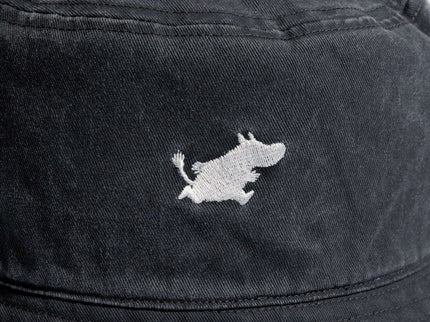 Moomin Classics Washed Denim Bucket Hat - Black - Daily Nomad
