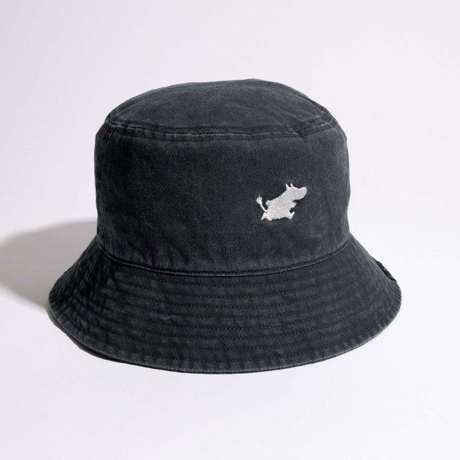 Moomin Classics Washed Denim Bucket Hat - Black - Daily Nomad