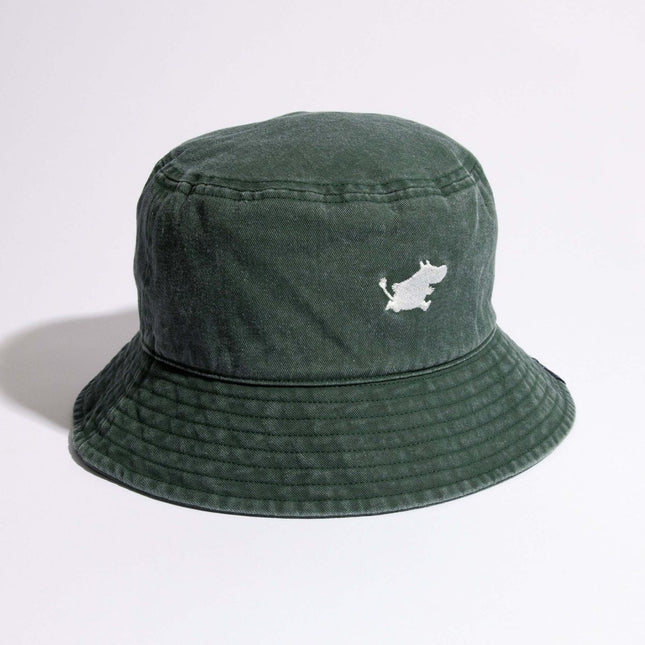Moomin Classics Washed Denim Bucket Hat - Green - Daily Nomad