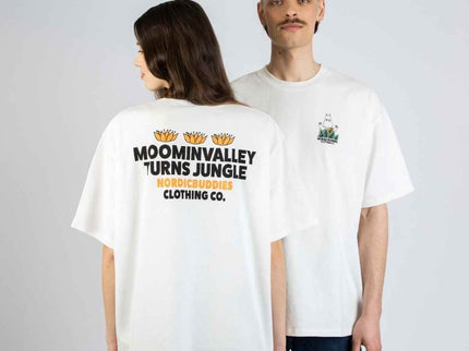 Moomin Jungle Heavy Unisex T-shirt - White - Daily Nomad