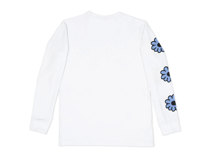 Moomintroll's Flower Longsleeve Shirt With Cuffrib Unisex - White - Daily Nomad