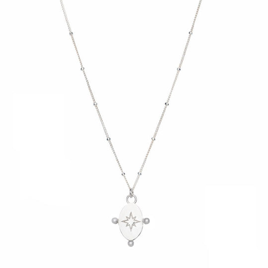 Complete Morning Star necklace in recycled 925 sterling silver