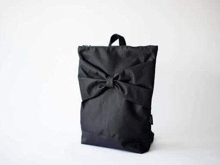 MUNI Black Bow Large Waterproof Backpack | 13″ Laptop Bag Handmade in Lithuania - Daily Nomad