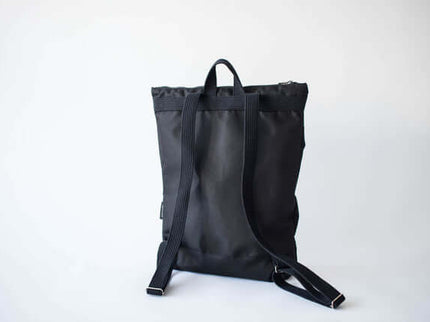 MUNI Black Bow Large Waterproof Backpack | 13″ Laptop Bag Handmade in Lithuania - Daily Nomad