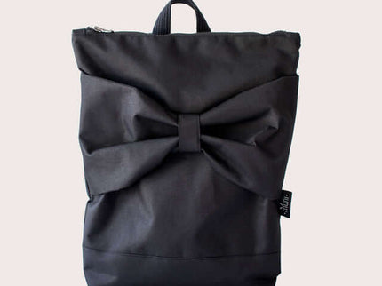 MUNI Black Bow Waterproof Backpack | 13″ Laptop Bag Handmade in Lithuania - Daily Nomad