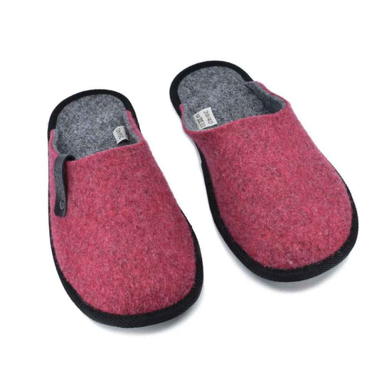OmaKing Navi pink recycled felt slippers, view 2