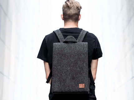 Nordhale Lund Backpack – Black | Minimalist Laptop Bag Handmade in Estonia - Daily Nomad